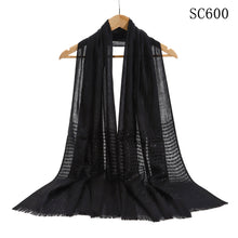 Load image into Gallery viewer, New Ladies Small Block Border Prints Summer Scarf