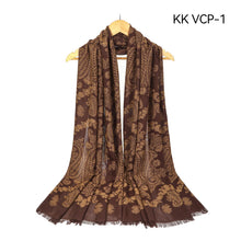 Load image into Gallery viewer, MAXI Emb Design HIJAB VISCOSE/COTTON SHAWL OVERSIZE SCARF SARONG WRAP