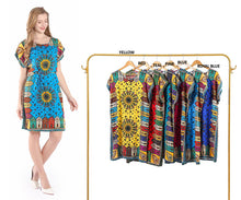 Load image into Gallery viewer, New Women Round Neck Summer Kaftan Floral Dress One Size
