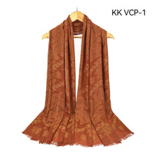 Load image into Gallery viewer, MAXI Emb Design HIJAB VISCOSE/COTTON SHAWL OVERSIZE SCARF SARONG WRAP