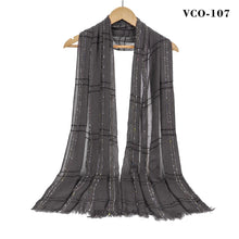 Load image into Gallery viewer, New Women Glitter Design Light Weight Scarf for Summer