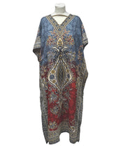 Load image into Gallery viewer, New Ladies Long floral Printed Kaftan Dress perfect for summer FREE SIZE