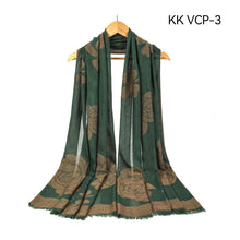 Load image into Gallery viewer, MAXI Emb Design HIJAB VISCOSE/COTTON SHAWL OVERSIZE SCARF SARONG WRAP-VCP-3