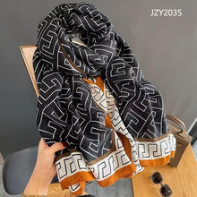 Load image into Gallery viewer, GeometricNew Women Easter Scarf Women’s Hijab Head Hair Wrap Vibrant Colour Breathable All season Printed Scarf