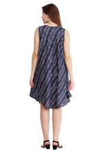 Load image into Gallery viewer, New Women Stripe Print Rayon Casual Umbrella Summer Dress Free Size