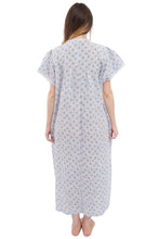 Load image into Gallery viewer, New Ladies Nighty Nightwear Floral Print Short Sleeve Long Nightdress M to XXL UK