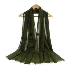 Load image into Gallery viewer, New Ladies Small Block Border Prints Summer Scarf