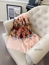 Load image into Gallery viewer, New Women Beautiful Flower Print All Season Cotton/Viscose Scarf