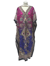 Load image into Gallery viewer, New Ladies Long floral Printed Kaftan Dress perfect for summer FREE SIZE