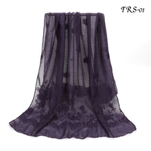 Load image into Gallery viewer, New Women Cotton Viscose Floral Embroidery Design Scarf