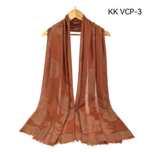 Load image into Gallery viewer, MAXI Emb Design HIJAB VISCOSE/COTTON SHAWL OVERSIZE SCARF SARONG WRAP-VCP-3