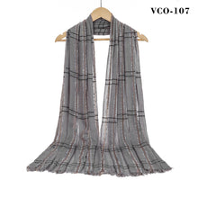 Load image into Gallery viewer, New Women Glitter Design Light Weight Scarf for Summer