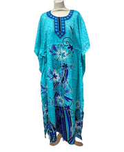 Load image into Gallery viewer, Ladies New Summer Long Print Kaftan Dress Relaxed Loungewear