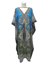 Load image into Gallery viewer, New Ladies Long floral Printed Kaftan Dress perfect for summer FREE SIZE