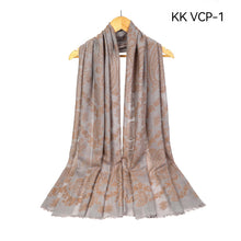 Load image into Gallery viewer, MAXI Emb Design HIJAB VISCOSE/COTTON SHAWL OVERSIZE SCARF SARONG WRAP