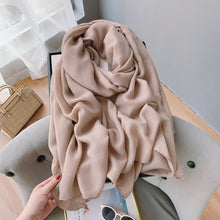 Load image into Gallery viewer, New Winter Scarf Cashmere Style Plain Pashmina Shawl Soft Wrap Warm