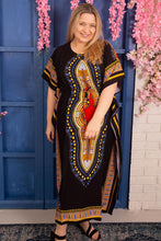Load image into Gallery viewer, New Ladies African Print Rayon Long Maxi Summer Kaftan Free Size