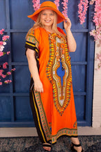 Load image into Gallery viewer, New Ladies African Print Rayon Long Maxi Summer Kaftan Free Size