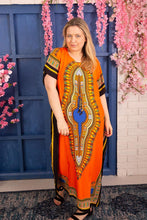 Load image into Gallery viewer, New Ladies African Print Rayon Long Maxi Summer Kaftan Free Size