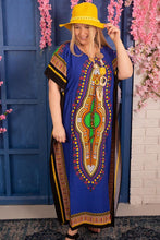 Load image into Gallery viewer, New Ladies African Print Rayon Long Maxi Summer Kaftan Free Size