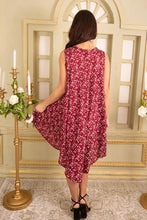 Load image into Gallery viewer, Ladies Round Neck Polka Dot Print Rayon Umbrella Casual Summer Dreess Free Size