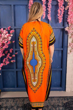 Load image into Gallery viewer, New Ladies African Print Rayon Long Maxi Summer Kaftan Free Size