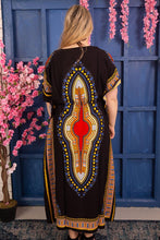 Load image into Gallery viewer, New Ladies African Print Rayon Long Maxi Summer Kaftan Free Size