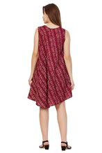 Load image into Gallery viewer, New Women Stripe Print Rayon Casual Umbrella Summer Dress Free Size