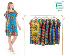 Load image into Gallery viewer, New Women Round Neck Summer Kaftan Floral Dress One Size