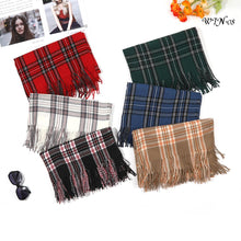 Load image into Gallery viewer, New Women Checked Print Winter Warm Scarves Neck Warmer