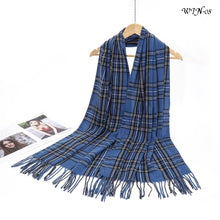 Load image into Gallery viewer, New Women Checked Print Winter Warm Scarves Neck Warmer