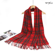 Load image into Gallery viewer, New Women Checked Print Winter Warm Scarves Neck Warmer