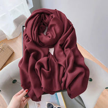 Load image into Gallery viewer, New Winter Scarf Cashmere Style Plain Pashmina Shawl Soft Wrap Warm