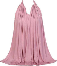 Load image into Gallery viewer, New Women Top Quality Big Large Plain Jersey Hijab Scarf Shawl Wrap Stretchy Uk seller