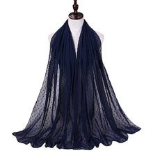 Load image into Gallery viewer, Luxury Pom Bubble Chiffon Hijab Scarf Women Long Shawl Wrap Muslim