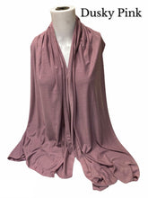 Load image into Gallery viewer, New Women Top Quality Big Large Plain Jersey Hijab Scarf Shawl Wrap Stretchy Uk seller