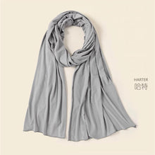 Load image into Gallery viewer, New Women Top Quality Big Large Plain Jersey Hijab Scarf Shawl Wrap Stretchy Uk seller