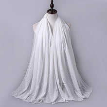 Load image into Gallery viewer, Luxury Pom Bubble Chiffon Hijab Scarf Women Long Shawl Wrap Muslim