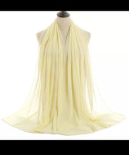 Load image into Gallery viewer, New Chiffon Scarf Hijab High Quality Elegant Sarong Shawl Wrap Plain Maxi Soft
