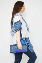 Load image into Gallery viewer, Ladies Short African Kaftan With Dashiki Print Pockets 100% Cotton UK