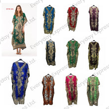 Load image into Gallery viewer, Ladies New Summer Long Print Kaftan Dress Relaxed Loungewear