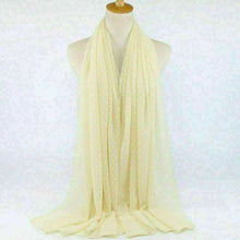 Load image into Gallery viewer, Luxury Pom Bubble Chiffon Hijab Scarf Women Long Shawl Wrap Muslim