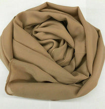Load image into Gallery viewer, New Chiffon Scarf Hijab High Quality Elegant Sarong Shawl Wrap Plain Maxi Soft