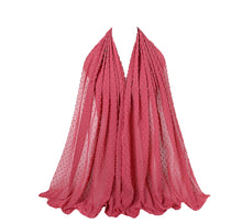 Load image into Gallery viewer, Luxury Pom Bubble Chiffon Hijab Scarf Women Long Shawl Wrap Muslim