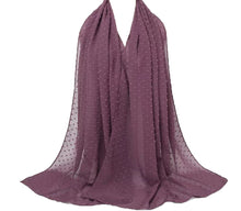 Load image into Gallery viewer, Luxury Pom Bubble Chiffon Hijab Scarf Women Long Shawl Wrap Muslim