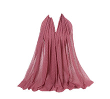Load image into Gallery viewer, Luxury Pom Bubble Chiffon Hijab Scarf Women Long Shawl Wrap Muslim
