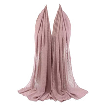 Load image into Gallery viewer, Luxury Pom Bubble Chiffon Hijab Scarf Women Long Shawl Wrap Muslim