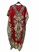 Load image into Gallery viewer, Ladies New Summer Long Print Kaftan Dress Relaxed Loungewear