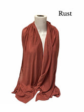 Load image into Gallery viewer, New Women Top Quality Big Large Plain Jersey Hijab Scarf Shawl Wrap Stretchy Uk seller