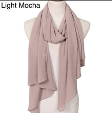 Load image into Gallery viewer, New Chiffon Scarf Hijab High Quality Elegant Sarong Shawl Wrap Plain Maxi Soft